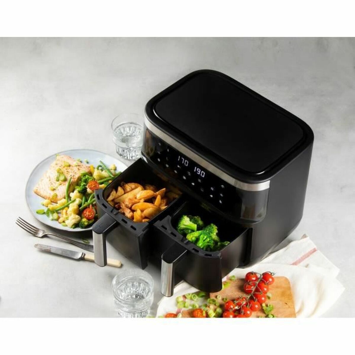 Fritadeira de Ar DOMO Preto 2850 W 8 L